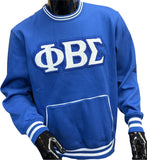 Buffalo Dallas Phi Beta Sigma Chenille Crewneck Sweatshirt [Blue]