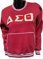 Buffalo Dallas Delta Sigma Theta Chenille Crewneck Sweatshirt [Red]