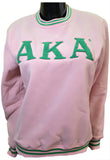 Buffalo Dallas Alpha Kappa Alpha Chenille Crewneck Sweatshirt [Pink]