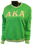 Buffalo Dallas Alpha Kappa Alpha Chenille Crewneck Sweatshirt [Green]