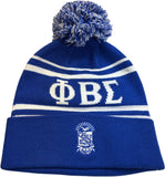 Buffalo Dallas Phi Beta Sigma Striped Skull Cap [Blue]