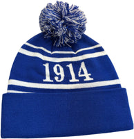 Buffalo Dallas Phi Beta Sigma Striped Skull Cap [Blue]