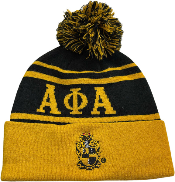 Buffalo Dallas Alpha Phi Alpha Striped Skull Cap [Gold]