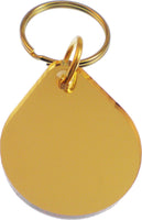 Sigma Gamma Rho Domed Key Chain [Gold]