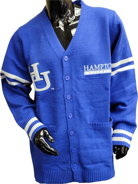Buffalo Dallas Hampton Pirates Adult Unisex Varsity Cardigan [Button Down - Blue]