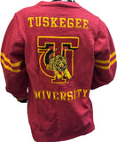 Buffalo Dallas Tuskegee Golden Tigers Adult Unisex Varsity Cardigan [Button Down - Crimson Red]