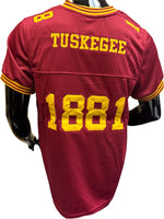 Buffalo Dallas Tuskegee Golden Tigers Adult Unisex Jersey [Crimson Red]
