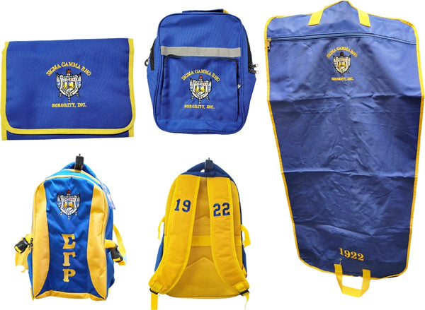 Buffalo Dallas Sigma Gamma Rho Backpack Bundle [Blue]