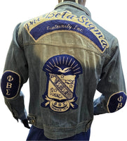 Buffalo Dallas Phi Beta Sigma Denim Jacket [Blue]