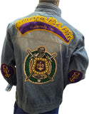 Buffalo Dallas Omega Psi Phi Denim Jacket [Blue]