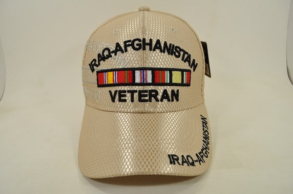 Iraq-Afghanistan Veteran M003 Shadow Jersey Mesh Mens Cap [Khaki]