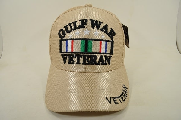Gulf War Veteran M006 Jersey Mesh Mens Cap [Khaki]