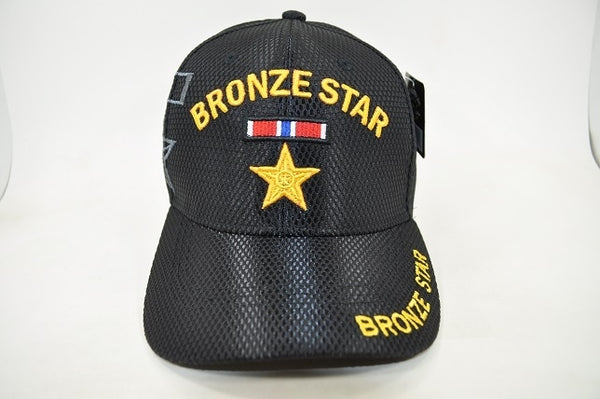 Bronze Star M008 Shadow Jersey Mesh Mens Cap [Black]