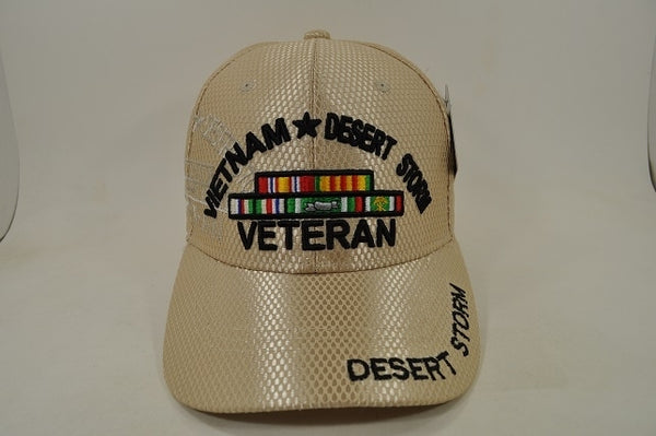 Vietnam Desert Storm Veteran M012 Shadow Jersey Mesh Mens Cap [Khaki]