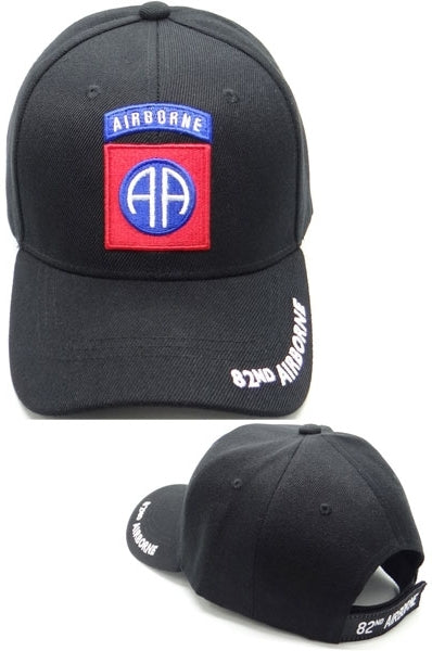 82nd Airborne Logo M768 Mens Cap [Black]