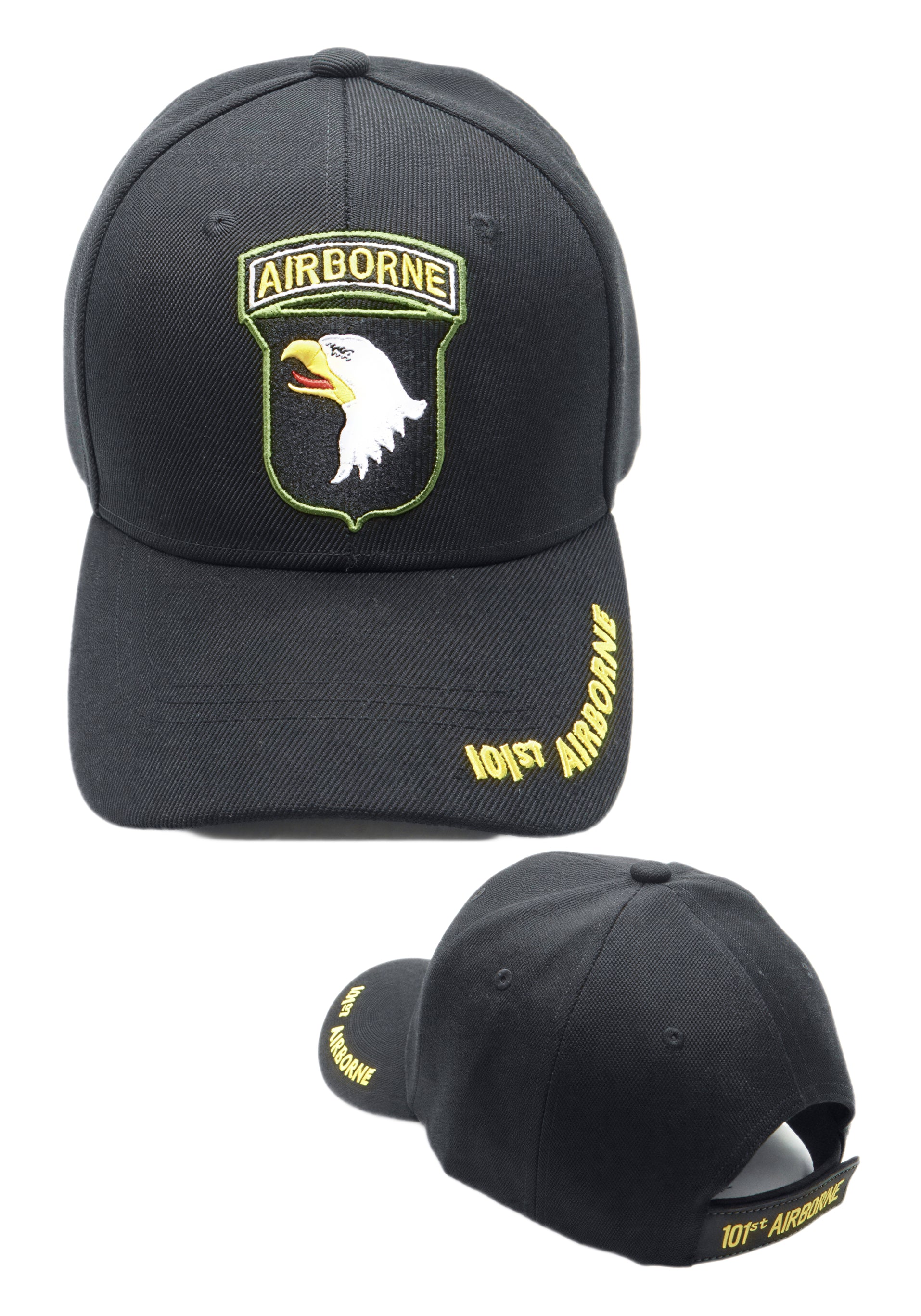 エアアサルト 101st 空軍ビンテージ　ミリタリー T60's 101st Airborne Logo M769 Mens Cap [Black] – TCEShop