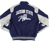 Big Boy Jackson State Tigers S12 State Racing Twill Adult Jacket [Navy Blue]
