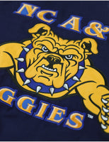 Big Boy North Carolina A&T Aggies S12 State Racing Twill Adult Jacket [Navy Blue]
