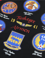 Big Boy Tuskegee Airmen S1 Womens V-Neck Tee [Black]
