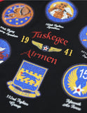 Big Boy Tuskegee Airmen S1 Womens V-Neck Tee [Black]