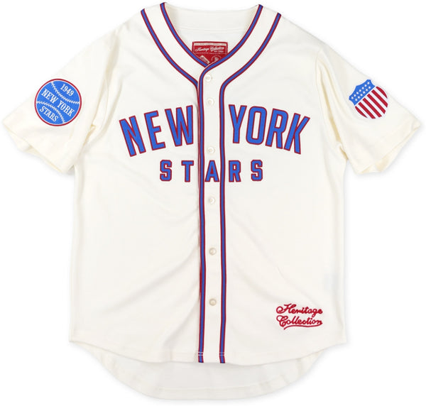 Big Boy New York Stars S2 Heritage Baseball Jersey [Ivory White]