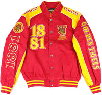 Big Boy Tuskegee Golden Tigers S12 Racing Twill Jacket [Crimson Red]