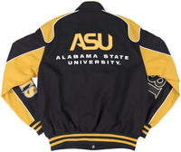 Big Boy Alabama State Hornets S12 Racing Twill Adult Jacket [Black]