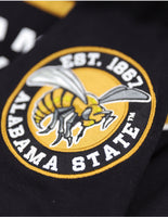 Big Boy Alabama State Hornets S12 Racing Twill Adult Jacket [Black]