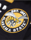 Big Boy Alabama State Hornets S12 Racing Twill Adult Jacket [Black]