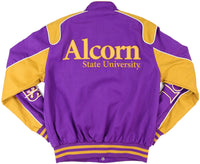 Big Boy Alcorn State Braves S12 State Racing Twill Adult Jacket [Purple]