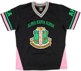 Big Boy Alpha Kappa Alpha Divine 9 S16 Football Jersey [Black]