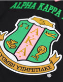 Big Boy Alpha Kappa Alpha Divine 9 S16 Football Jersey [Black]
