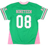 Big Boy Alpha Kappa Alpha Divine 9 S16 Football Jersey [Green]