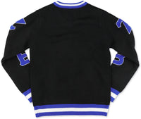 Big Boy Zeta Phi Beta Divine 9 S5 V-Neck Sweater [Black]
