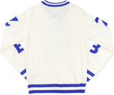 Big Boy Zeta Phi Beta Divine 9 S5 V-Neck Sweater [Ivory White]