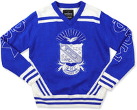 Big Boy Phi Beta Sigma Divine 9 S5 V-Neck Sweater [Royal Blue]