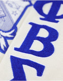 Big Boy Phi Beta Sigma Divine 9 S5 V-Neck Sweater [Ivory White]