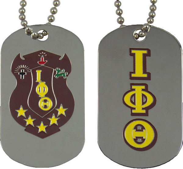 Iota Phi Theta Double Sided Dog Tag [Silver]
