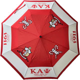Kappa Alpha Psi 2 Fold Collapsible Umbrella [Red]