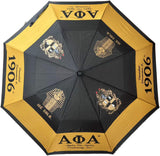 Alpha Phi Alpha 2 Fold Collapsible Umbrella [Black]