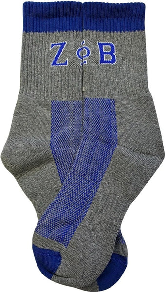 Buffalo Dallas Zeta Phi Beta Crew Socks [Grey]