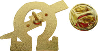 Omega Psi Phi Que Lightning Bolt Symbol Lapel Pin [Gold]