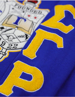 Big Boy Sigma Gamma Rho Divine 9 S5 V-Neck Sweater [Royal Blue]