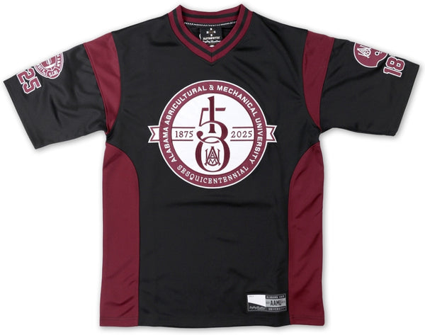 Big Boy Alabama A&M Bulldogs S1 150th Anniversary Adult Football Jersey [Black]