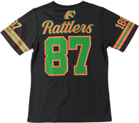 Big Boy Florida A&M Rattlers S2 Womens Football Jersey Tee [Black]