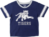 Big Boy Jackson State Tigers S6 State Womens Cropped Tee [Navy Blue]