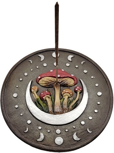 Mushroom With Moons Incense Burner [Multi-Colored]