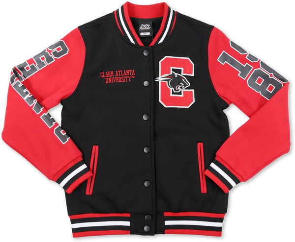 Big Boy Clark Atlanta Panthers S6 Womens Fleece Jacket [Black]