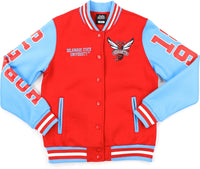 Big Boy Delaware State Hornets S6 Womens Fleece Jacket [Red]
