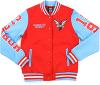 Big Boy Delaware State Hornets S6 Womens Fleece Jacket [Red]